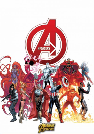 Avengers Now #1 cover by Sara Pichelli and Justin Ponsor